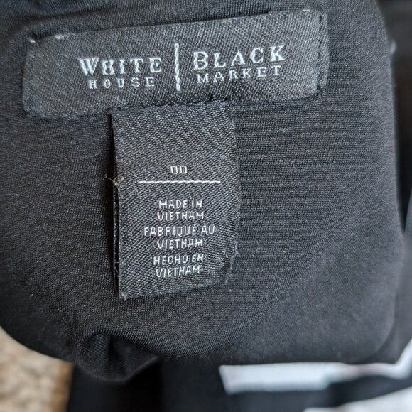 WHBM Black Dress with Striped Panel - Picture 3 of 4